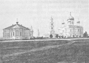 Фотография кон. XIX века Дивеевский монастырь с левой стороны